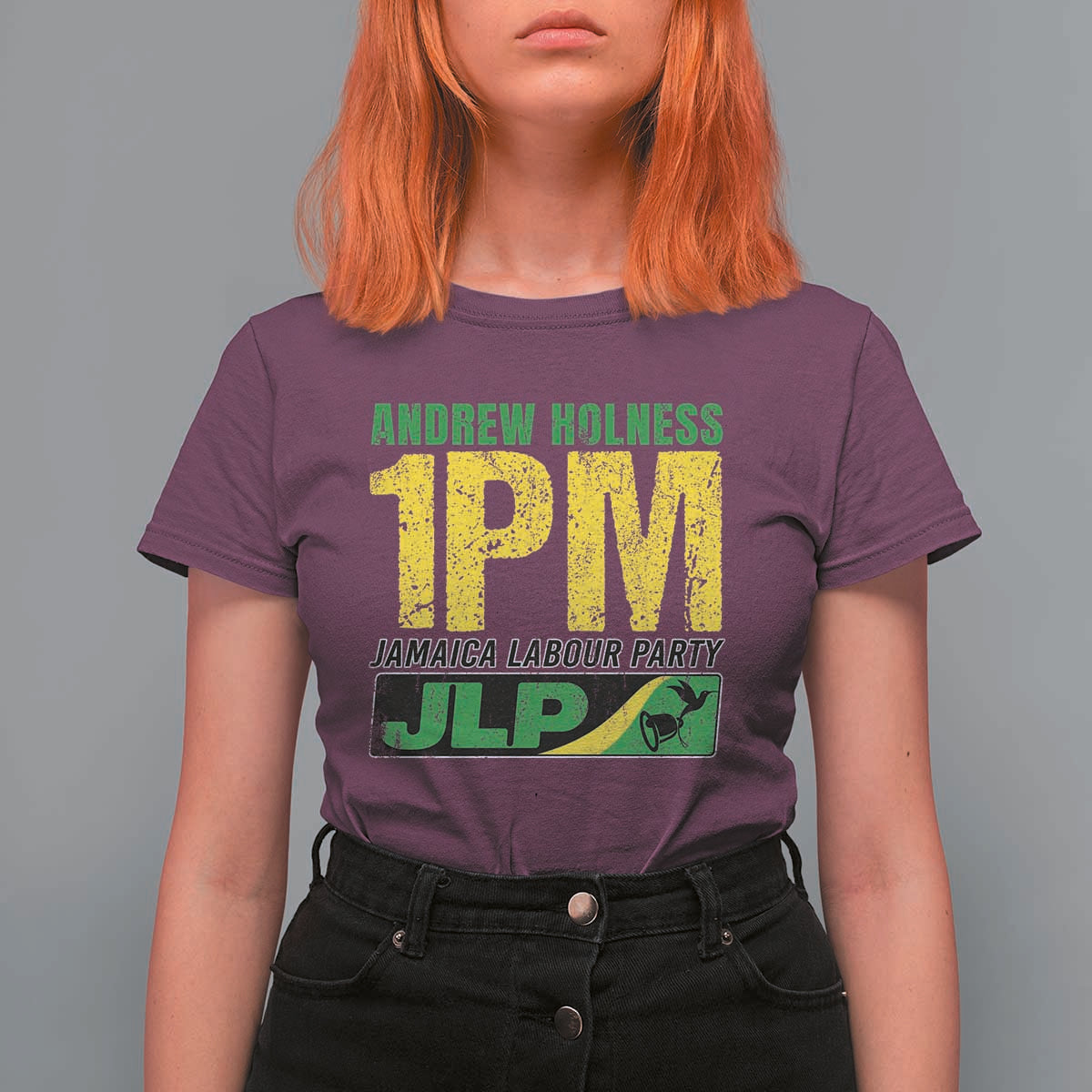 1PM Jamaica Andrew Holness T Shirt For Women Jamaica Labour Party JPL Supporter - Wonder Print Shop