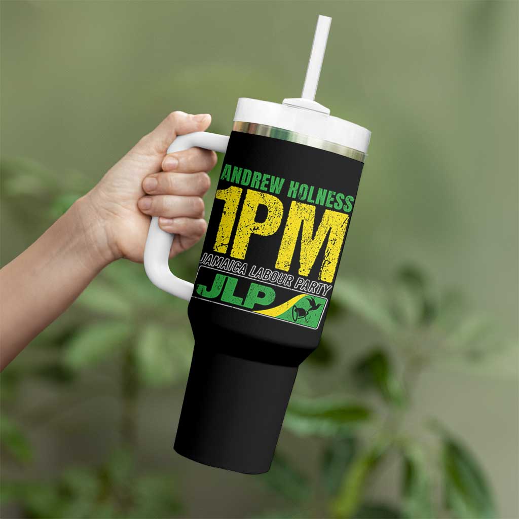 1PM Jamaica Andrew Holness Tumbler With Handle Jamaica Labour Party JPL Supporter - Wonder Print Shop