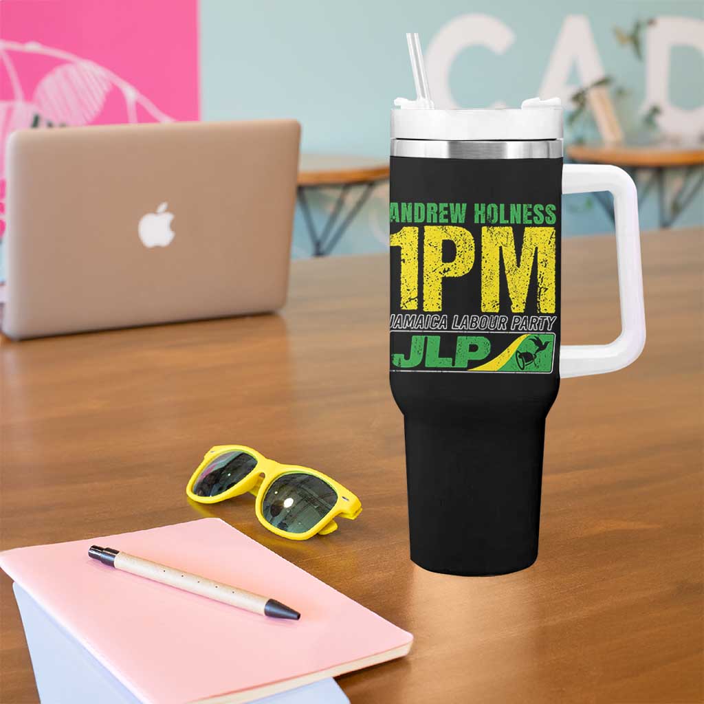 1PM Jamaica Andrew Holness Tumbler With Handle Jamaica Labour Party JPL Supporter - Wonder Print Shop