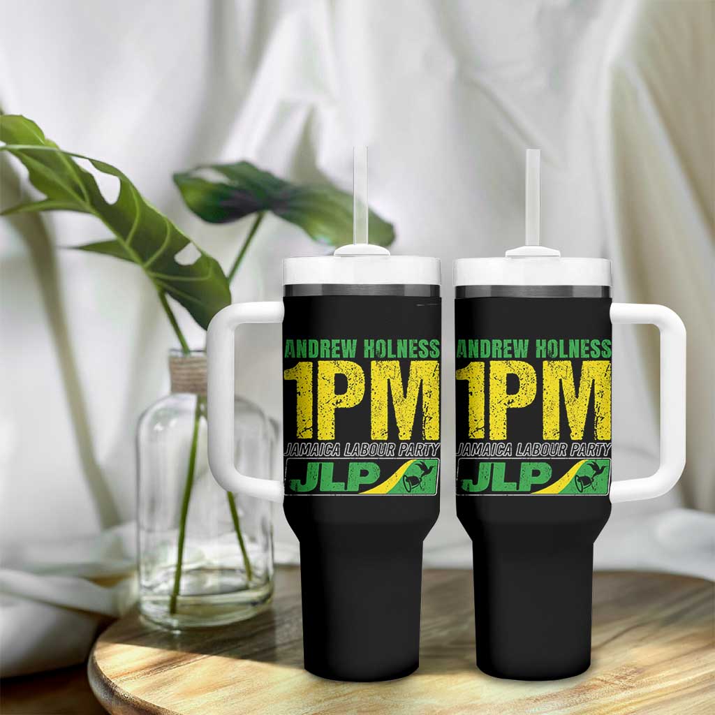 1PM Jamaica Andrew Holness Tumbler With Handle Jamaica Labour Party JPL Supporter - Wonder Print Shop