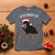 Funny Christmas Black Cat T Shirt On The Naughty List And I Regret Nothing Candy Cane - Wonder Print Shop