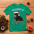 Funny Christmas Black Cat T Shirt On The Naughty List And I Regret Nothing Candy Cane - Wonder Print Shop
