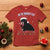 Funny Christmas Black Cat T Shirt On The Naughty List And I Regret Nothing Candy Cane - Wonder Print Shop