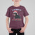 Funny Christmas Black Cat T Shirt For Kid On The Naughty List And I Regret Nothing Candy Cane - Wonder Print Shop