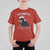 Funny Christmas Black Cat T Shirt For Kid On The Naughty List And I Regret Nothing Candy Cane - Wonder Print Shop