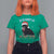 Funny Christmas Black Cat T Shirt For Women On The Naughty List And I Regret Nothing Candy Cane - Wonder Print Shop