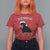 Funny Christmas Black Cat T Shirt For Women On The Naughty List And I Regret Nothing Candy Cane - Wonder Print Shop