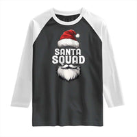 Funny Christmas Raglan Shirt Santa Squad Xmas Team Family Matching - Wonder Print Shop