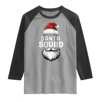 Funny Christmas Raglan Shirt Santa Squad Xmas Team Family Matching - Wonder Print Shop