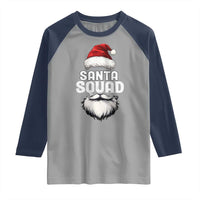 Funny Christmas Raglan Shirt Santa Squad Xmas Team Family Matching - Wonder Print Shop