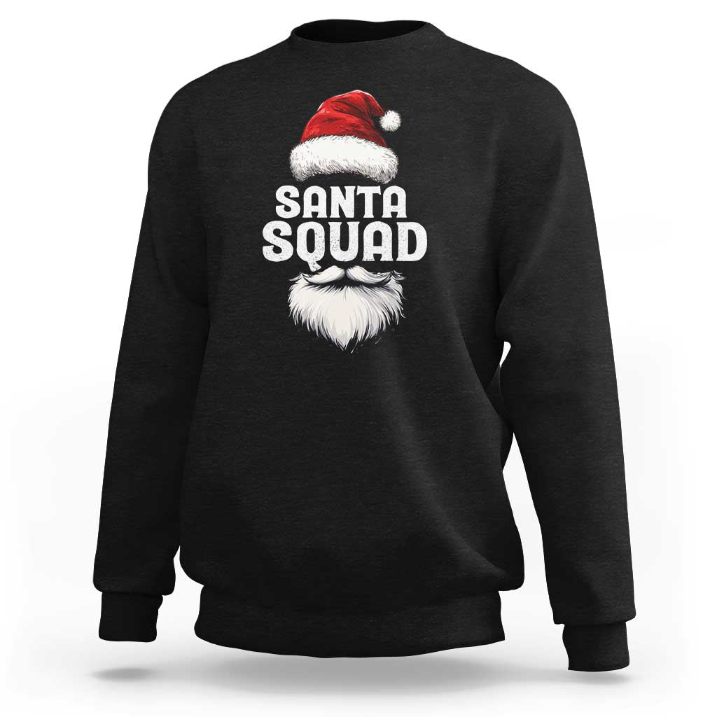 Funny Christmas Sweatshirt Santa Squad Xmas Team Family Matching - Wonder Print Shop