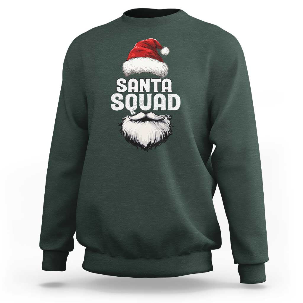 Funny Christmas Sweatshirt Santa Squad Xmas Team Family Matching - Wonder Print Shop