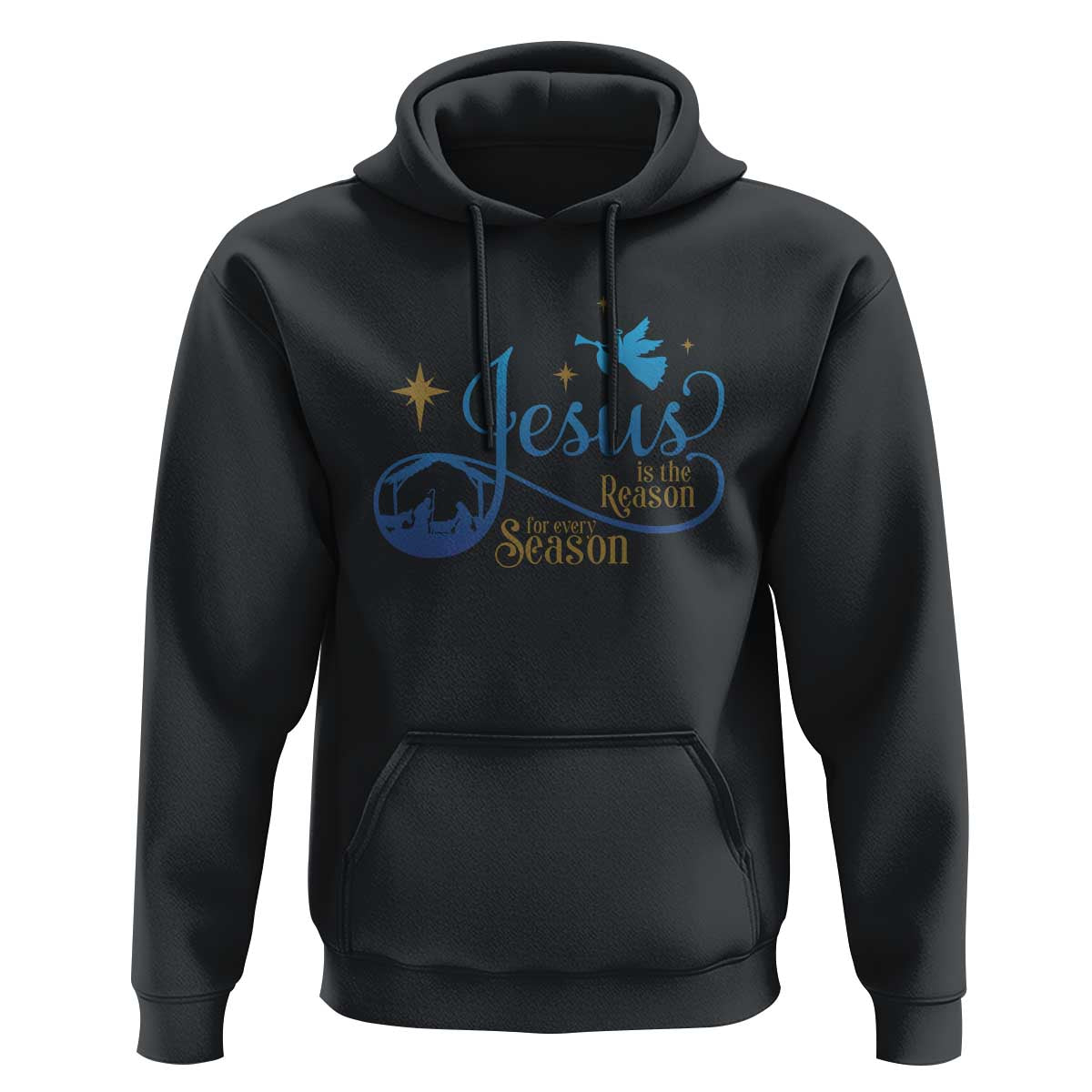 Jesus Is The Reason For The Season Hoodie Nativity Scene