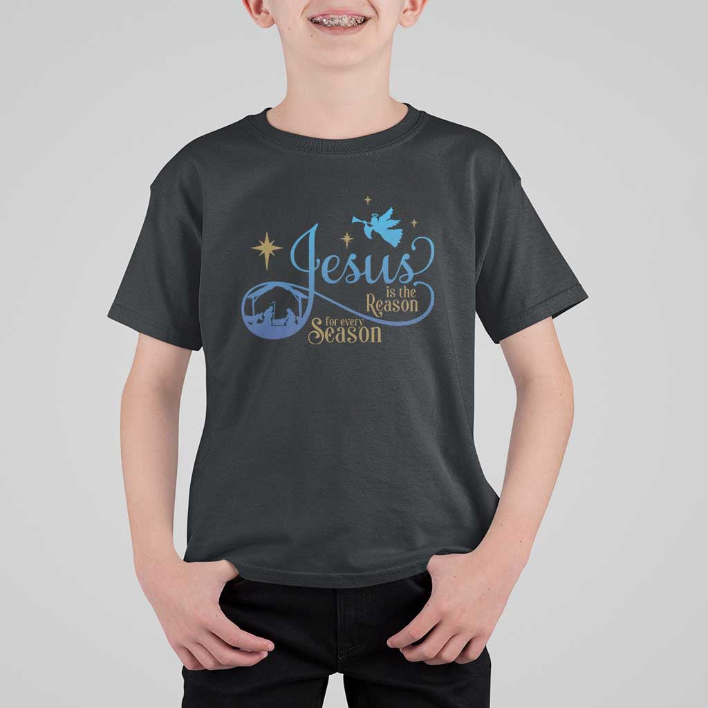 Jesus Is The Reason For The Season T Shirt For Kid Nativity Scene - Wonder Print Shop