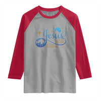 Jesus Is The Reason For The Season Raglan Shirt Nativity Scene - Wonder Print Shop