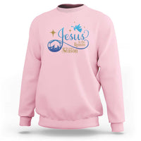 Jesus Is The Reason For The Season Sweatshirt Nativity Scene - Wonder Print Shop