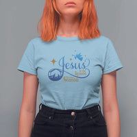 Jesus Is The Reason For The Season T Shirt For Women Nativity Scene - Wonder Print Shop
