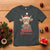Funny Christmas Highland Cow T Shirt Mooey Christmas Western Cow Santa Hat - Wonder Print Shop