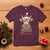 Funny Christmas Highland Cow T Shirt Mooey Christmas Western Cow Santa Hat - Wonder Print Shop