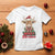 Funny Christmas Highland Cow T Shirt Mooey Christmas Western Cow Santa Hat - Wonder Print Shop