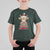 Funny Christmas Highland Cow T Shirt For Kid Mooey Christmas Western Cow Santa Hat - Wonder Print Shop