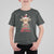 Funny Christmas Highland Cow T Shirt For Kid Mooey Christmas Western Cow Santa Hat - Wonder Print Shop