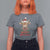 Funny Christmas Highland Cow T Shirt For Women Mooey Christmas Western Cow Santa Hat - Wonder Print Shop