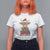 Funny Christmas Highland Cow T Shirt For Women Mooey Christmas Western Cow Santa Hat - Wonder Print Shop
