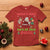 Funny Christmas Naughty Santa T Shirt There's Some Ho's In This House Elf Reindeers - Wonder Print Shop