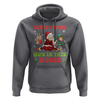 Funny Christmas Naughty Santa Hoodie There's Some Ho's In This House Elf Reindeers
