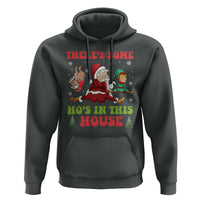Funny Christmas Naughty Santa Hoodie There's Some Ho's In This House Elf Reindeers