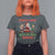 Funny Christmas Naughty Santa T Shirt For Women There's Some Ho's In This House Elf Reindeers - Wonder Print Shop