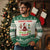 Funny Xmas Naughty Santa Ugly Christmas Sweater There's Some Ho's In This House Elf Reindeers - Wonder Print Shop