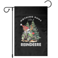 Funny Christmas Tractor Garden Flag Nothing Runs Like A Reindeere Farmers - Wonder Print Shop
