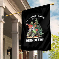 Funny Christmas Tractor Garden Flag Nothing Runs Like A Reindeere Farmers - Wonder Print Shop