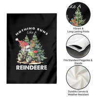 Funny Christmas Tractor Garden Flag Nothing Runs Like A Reindeere Farmers - Wonder Print Shop