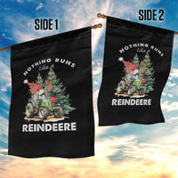 Funny Christmas Tractor Garden Flag Nothing Runs Like A Reindeere Farmers - Wonder Print Shop