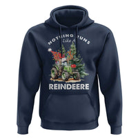 Funny Christmas Tractor Hoodie Nothing Runs Like A Reindeere Farmers