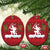Funny Xmas Yule Krampus Is Coming Mistletoe Christmas Ornament - Wonder Print Shop