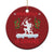 Funny Xmas Yule Krampus Is Coming Mistletoe Christmas Ornament - Wonder Print Shop