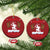 Funny Xmas Yule Krampus Is Coming Mistletoe Christmas Ornament - Wonder Print Shop