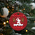 Funny Xmas Yule Krampus Is Coming Mistletoe Christmas Ornament - Wonder Print Shop