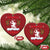 Funny Xmas Yule Krampus Is Coming Mistletoe Christmas Ornament - Wonder Print Shop