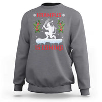 Funny Christmas Yule Krampus Is Coming Mistletoe Sweatshirt - Wonder Print Shop