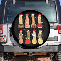 Funny Naughty Christmas Dirty Santa Hat Xmas Adult Humor Spare Tire Cover - Wonder Print Shop