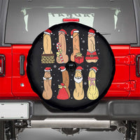 Funny Naughty Christmas Dirty Santa Hat Xmas Adult Humor Spare Tire Cover - Wonder Print Shop