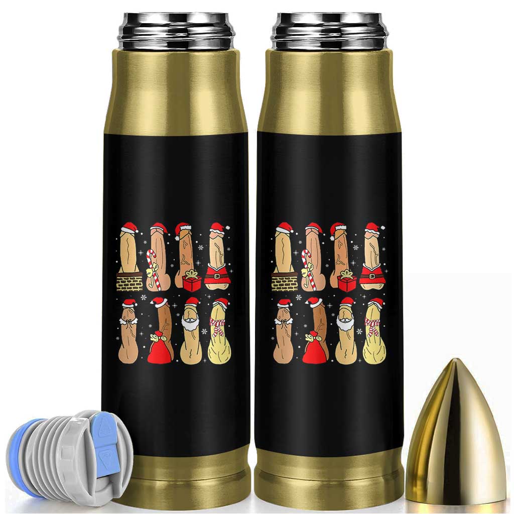 Funny Naughty Christmas Dirty Santa Hat Xmas Adult Humor Bullet Tumbler - Wonder Print Shop