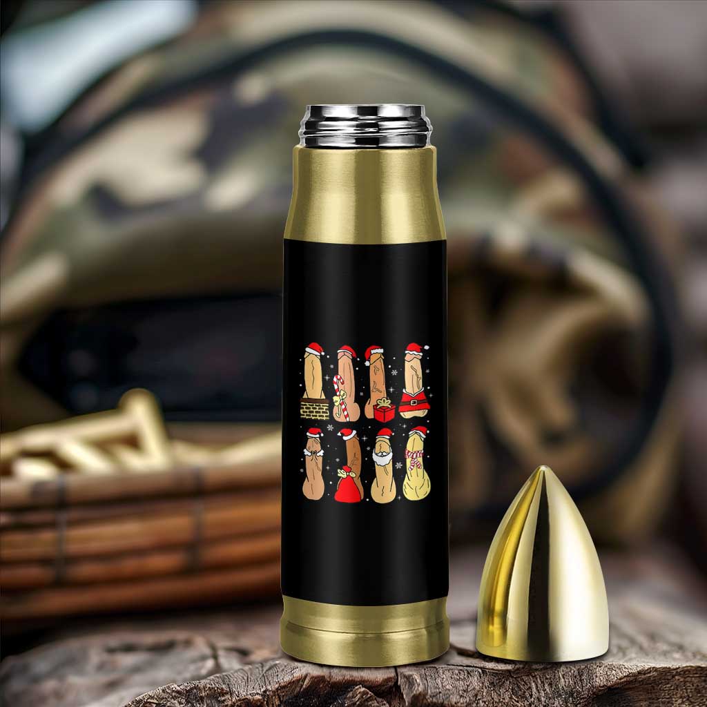 Funny Naughty Christmas Dirty Santa Hat Xmas Adult Humor Bullet Tumbler - Wonder Print Shop
