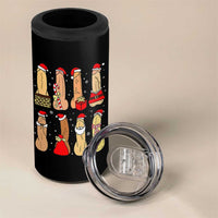Funny Naughty Christmas Dirty Santa Hat Xmas Adult Humor 4 in 1 Can Cooler Tumbler - Wonder Print Shop