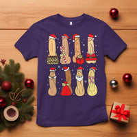 Funny Naughty Christmas Dirty Santa Hat Xmas Adult Humor T Shirt - Wonder Print Shop